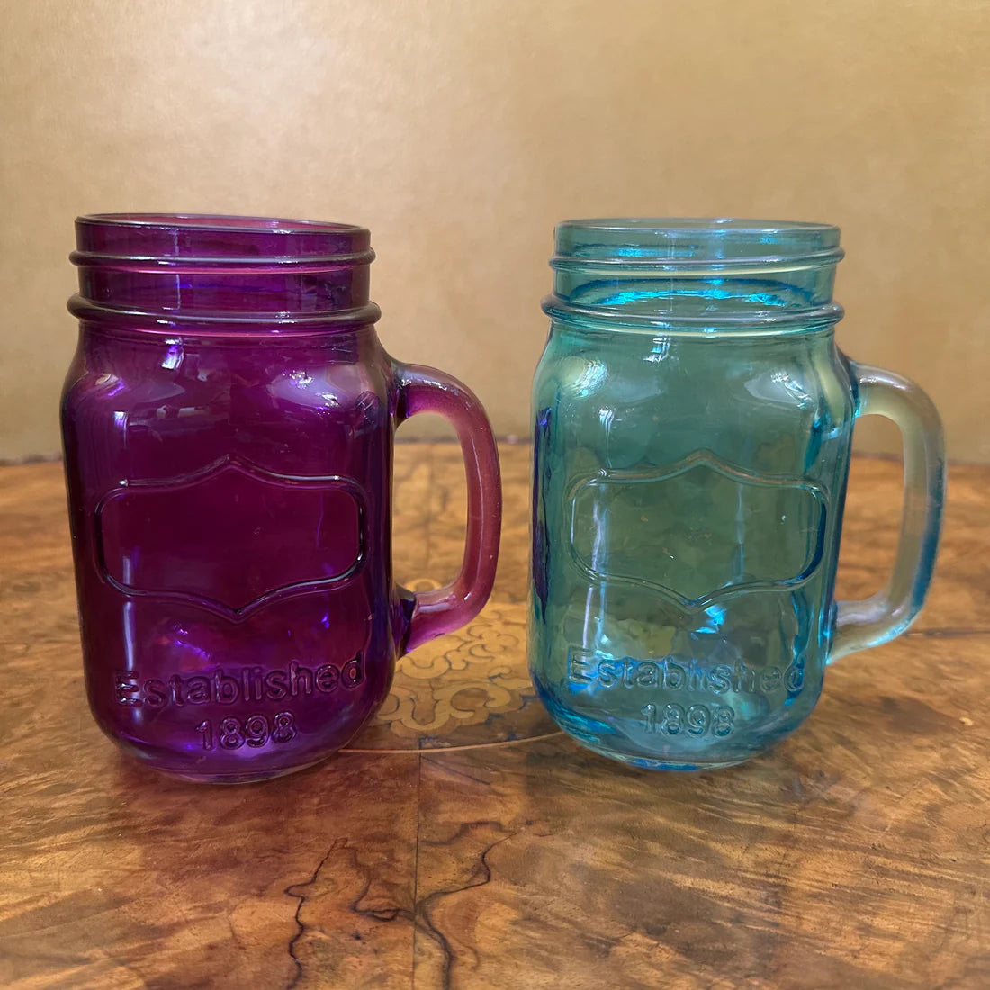 Vintage Mason Coloured Jar Set Of Four