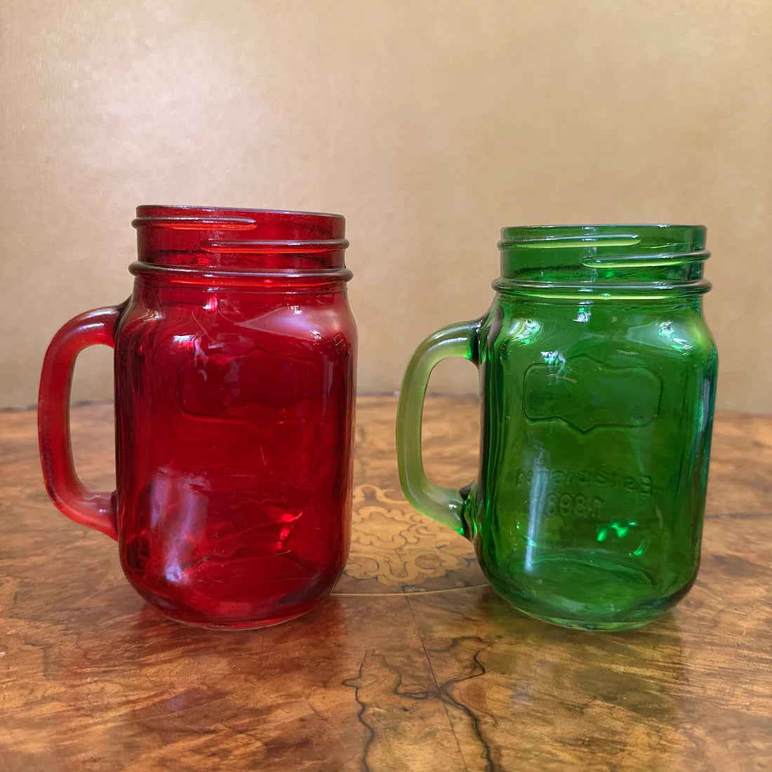 Vintage Mason Coloured Jar Set Of Four