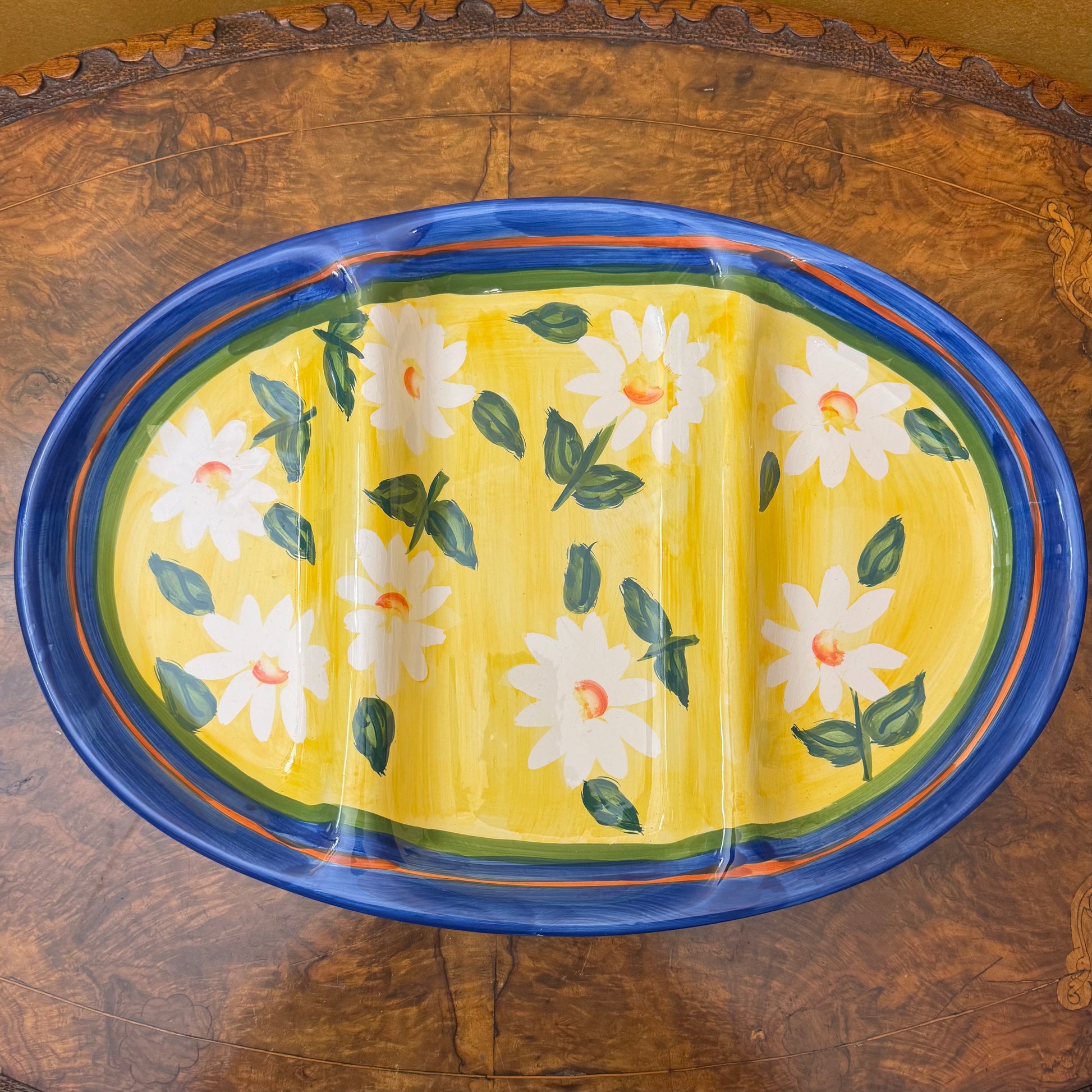 Mayfair & Jakcson Hand-Painted Serving Platter 