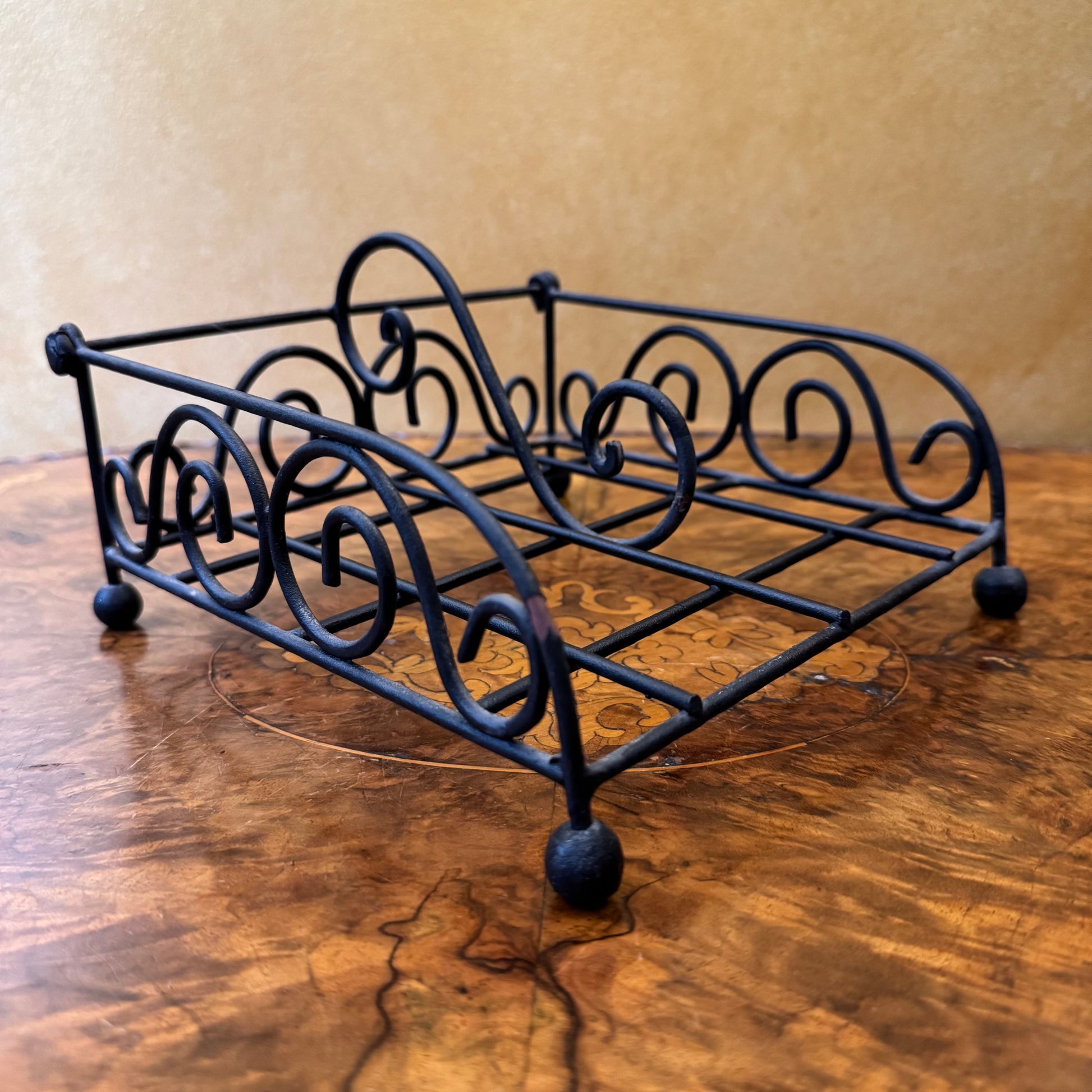 Metal Black Napkin Holder 