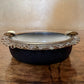 Vintage Metal Embroidery Detail Ashtray