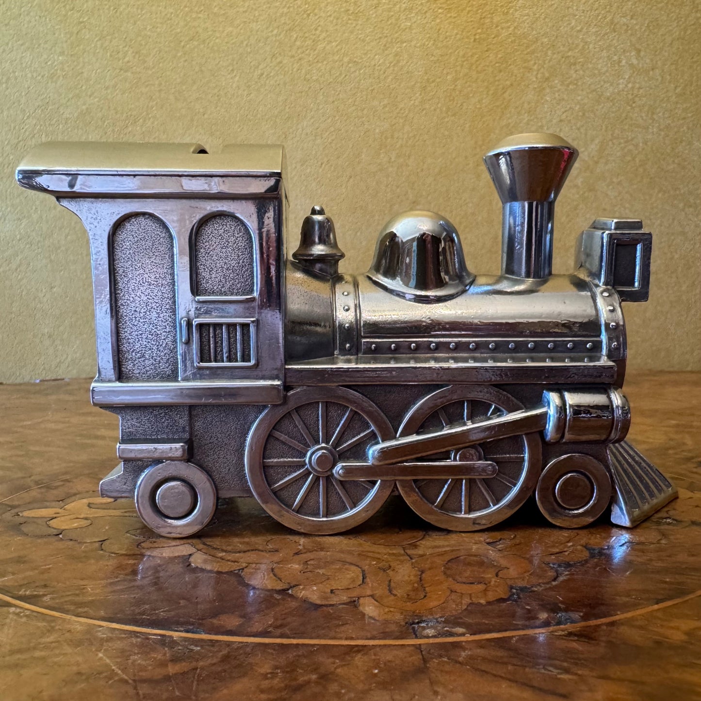 Metal Train Money Box Vintage 
