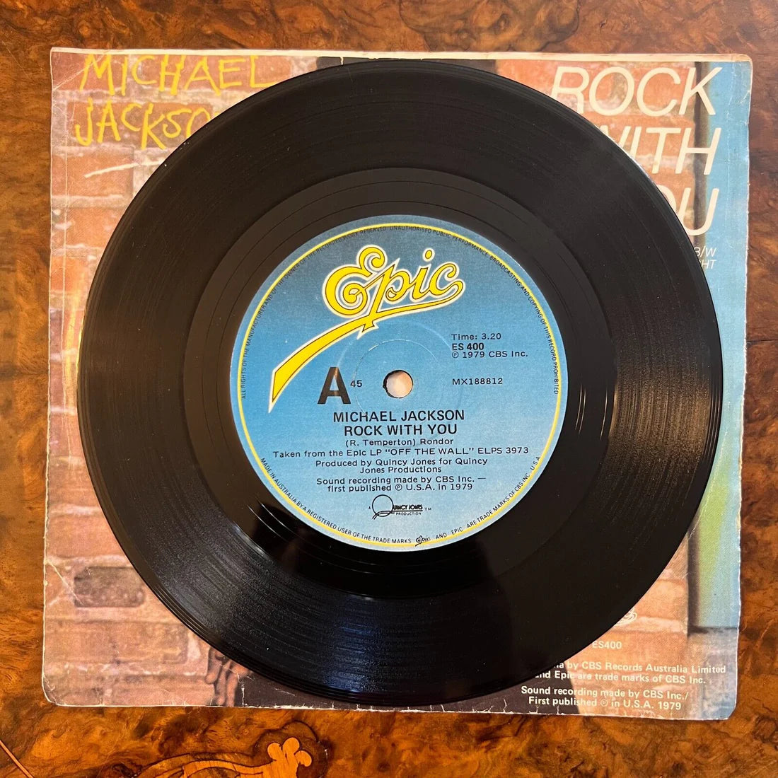Michael Jackson Rock With You/working Day And Night Record
