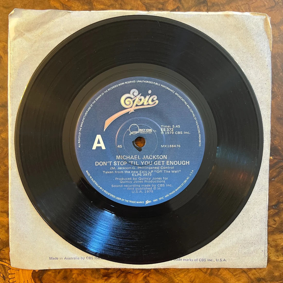 Michael Jackson I can't Help It/ Don't Stop Til You Get Enough Record