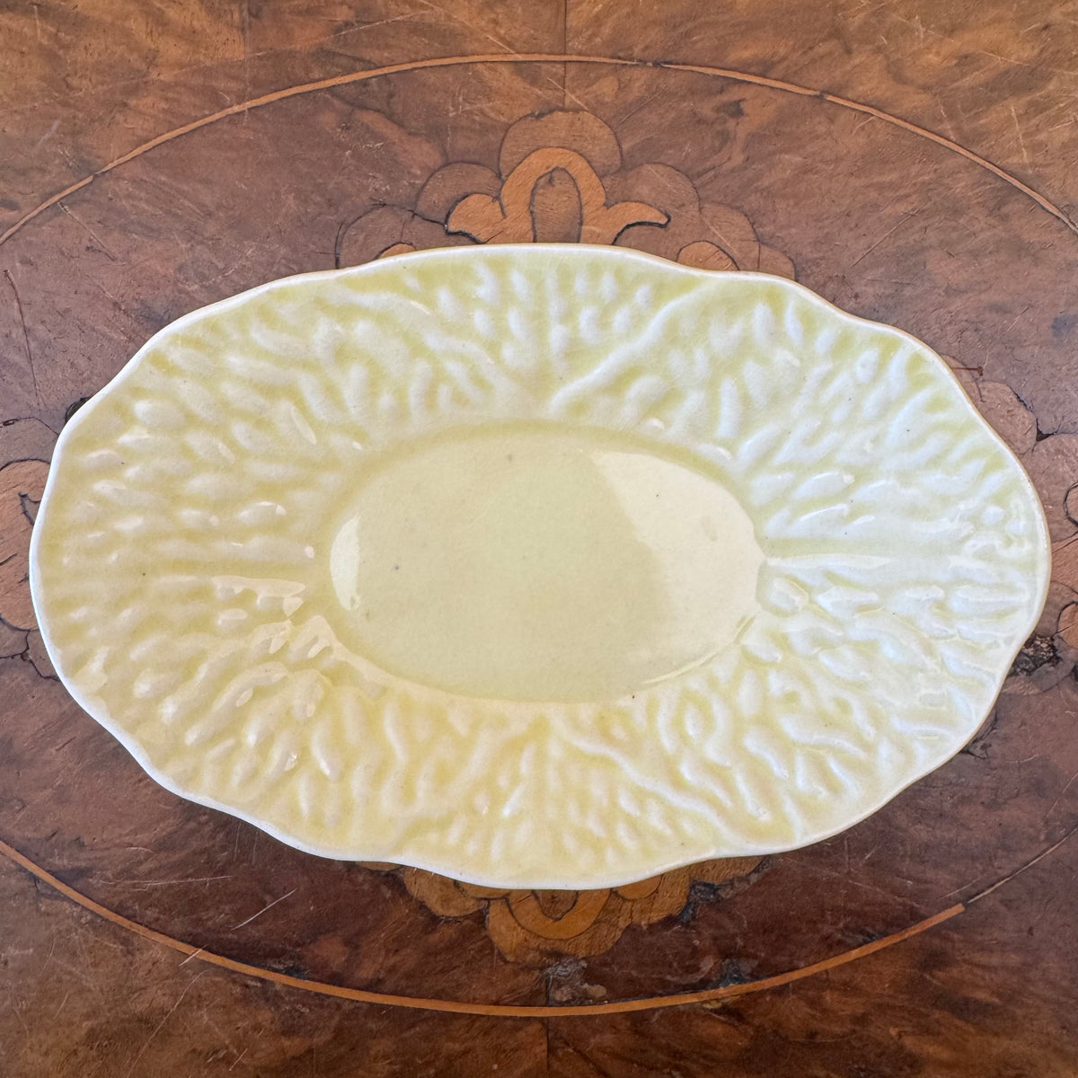 Midwinter Burslem Yellow Cabbage Leaf Saucer 