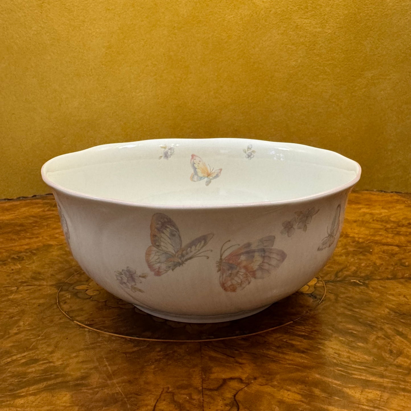 Mikasa Spring Melodies Butterfly Kiss by Larry Laslo Bowl