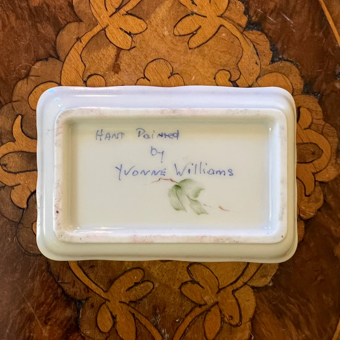 Vintage Miniature Dish Hand Painted By Yvonne Williams