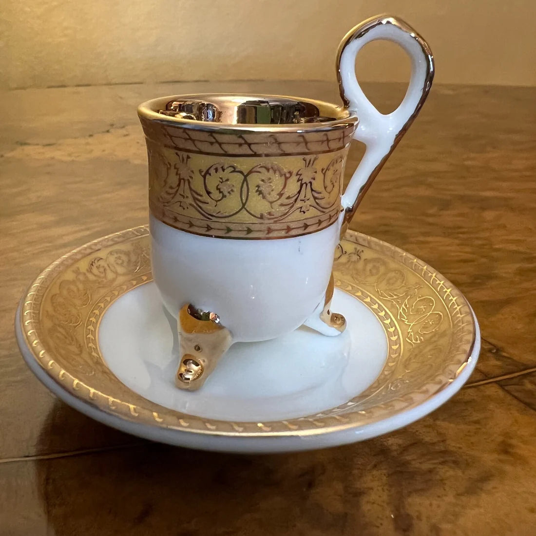 Miniature Gold Tea Cup & Saucer