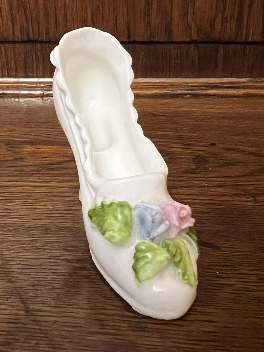 Vintage Bone China Miniature Shoe Ornaments Set Of Three