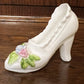Vintage Bone China Miniature Shoe Ornaments Set Of Three