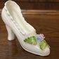 Vintage Bone China Miniature Shoe Ornaments Set Of Three