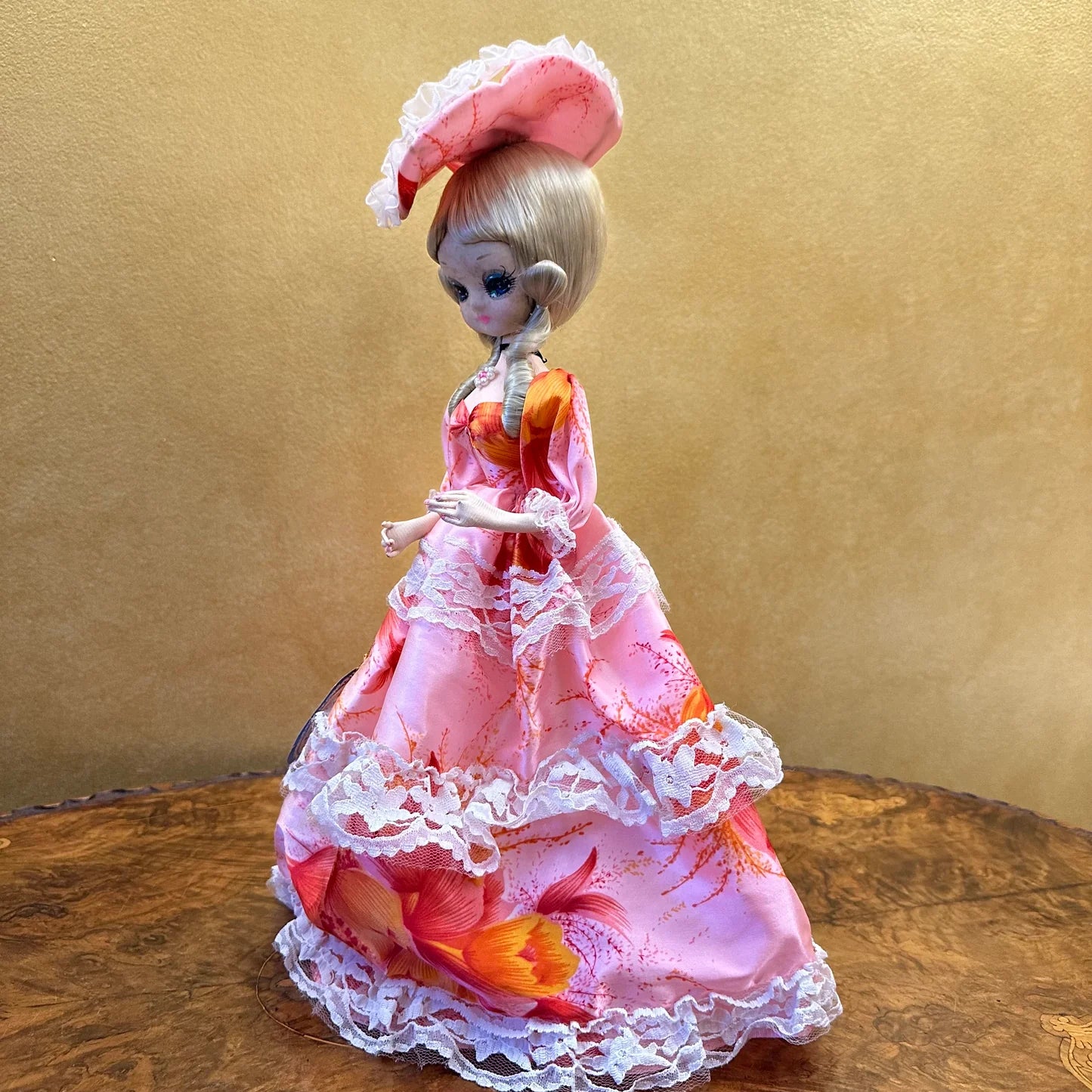 Vintage Miss Pieta Pink Dress Korean Doll