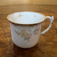 Vintage Moore Floral Demitasse Coffee Cup & Saucer Pair