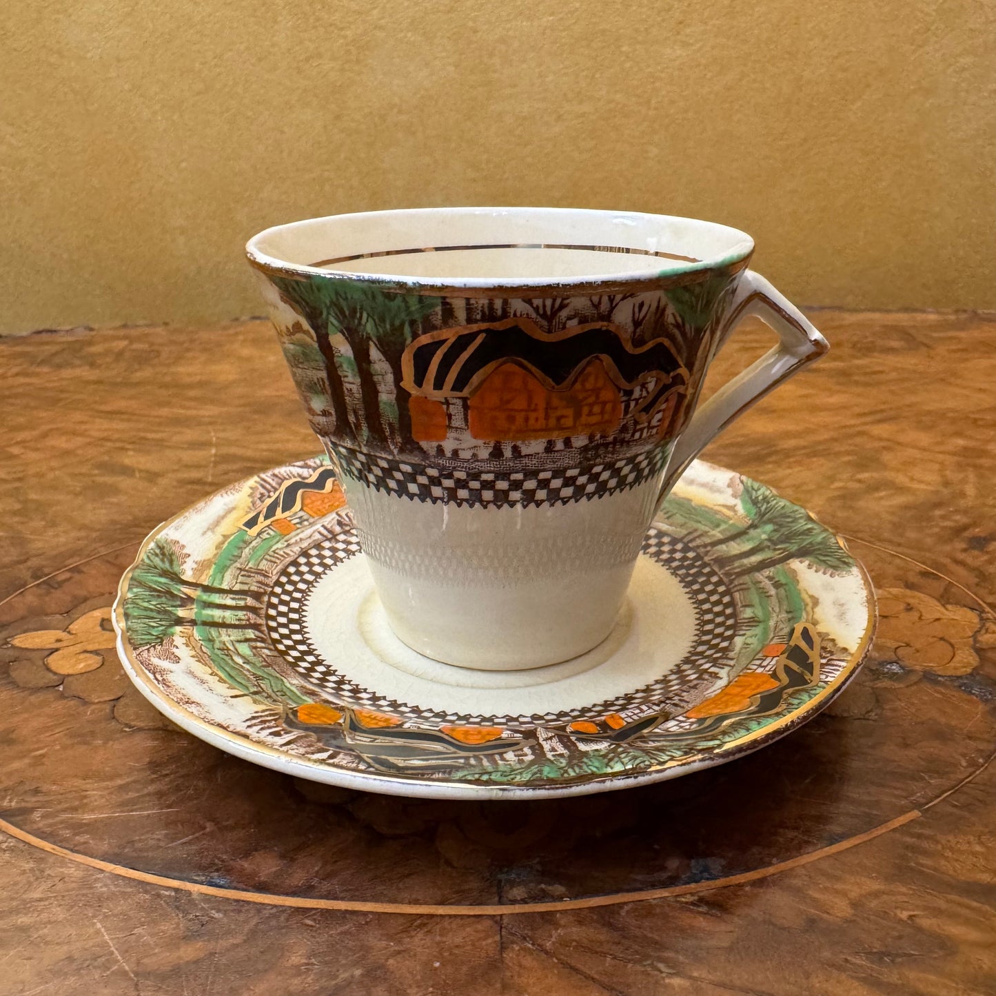 Myott & Sons Englands Countryside Demitasse Coffee Cup & Saucer 