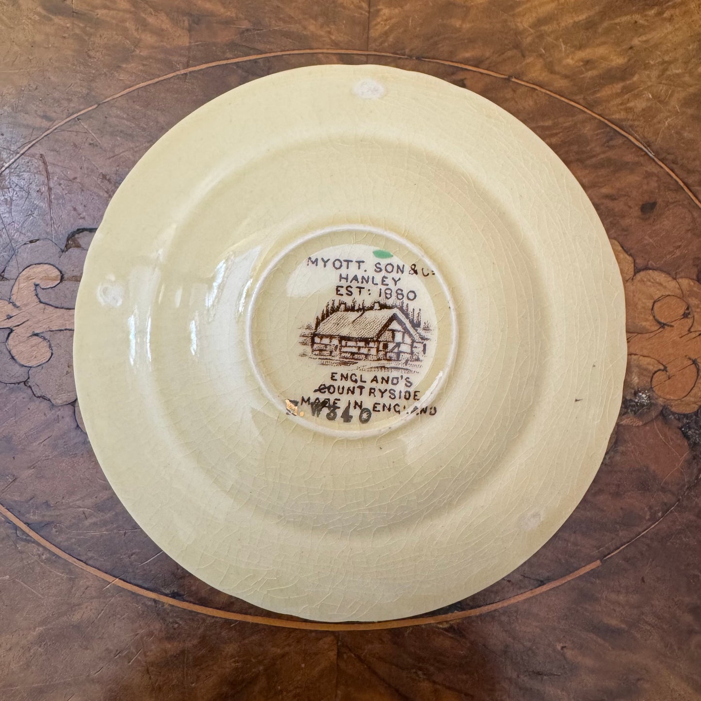 Myott & Sons Englands Countryside Demitasse Saucer Plate 