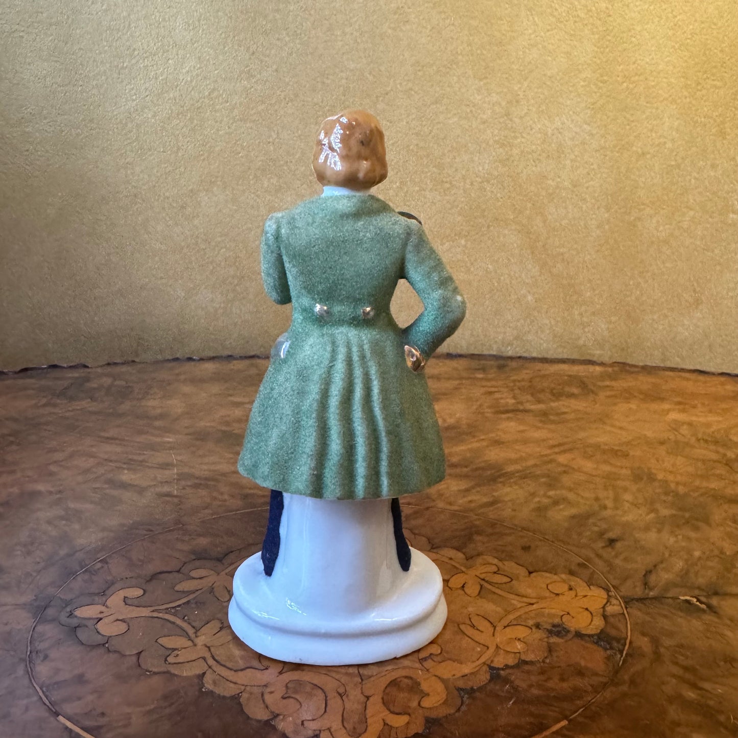 Nathco Chinaware Man Figurine Green Jacket