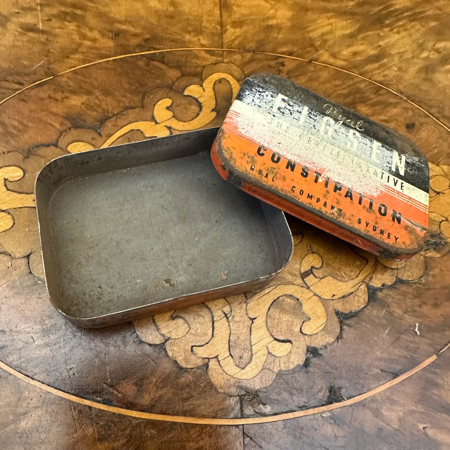 Vintage Nigal Figsen Australian Collectable Advertising Tin