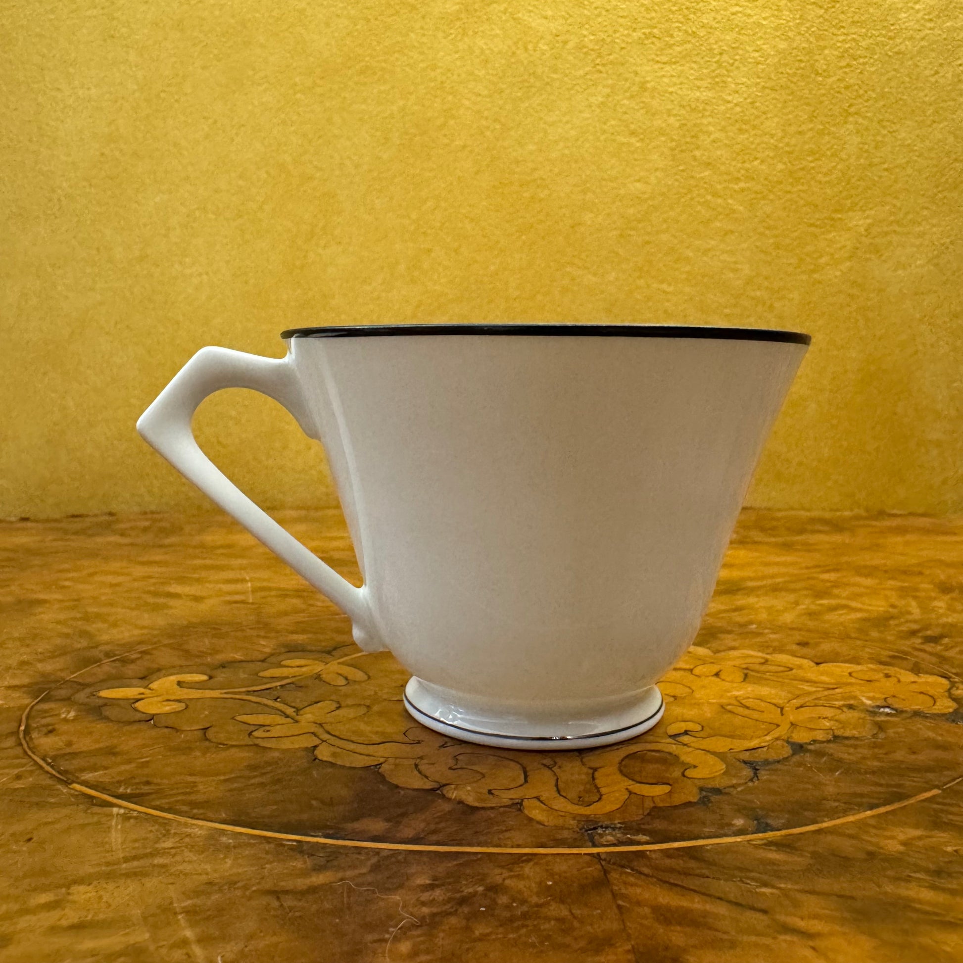 Noritake White Black Trim