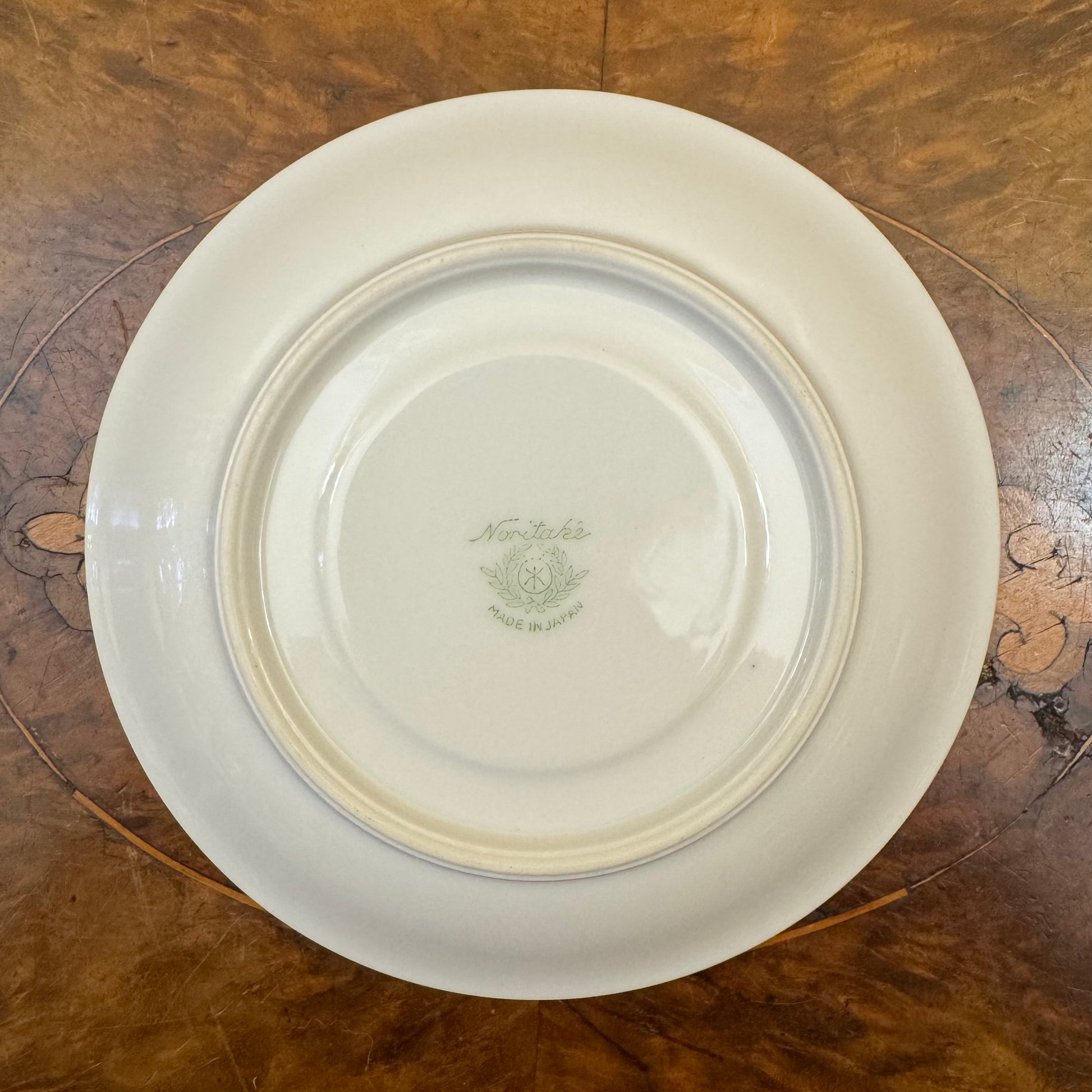 Noritake White Black Trim Saucer Plate 