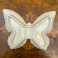 OMC White Butterfly Porcelain Jewelry Trinket 