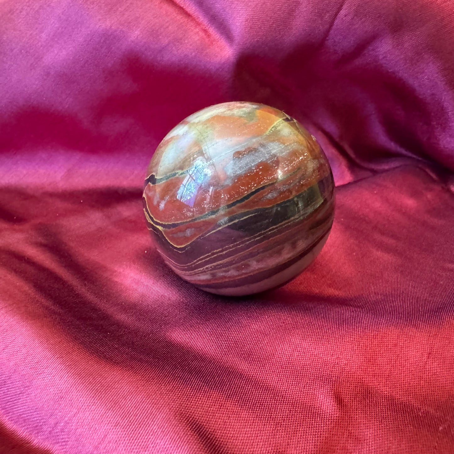 Ocean Jasper Orbicular Sphere