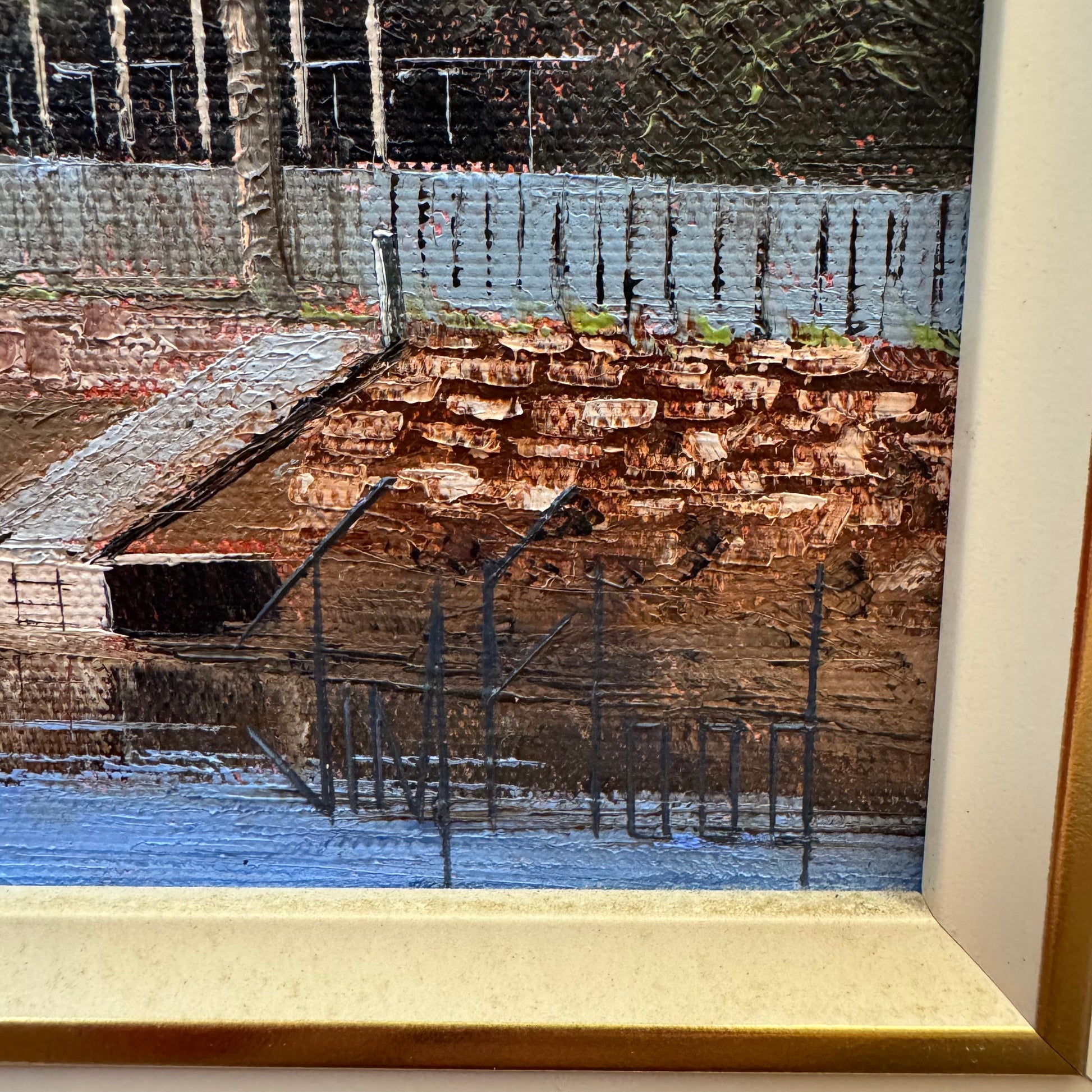 Oil Painting Of Woronora River Reflections By Jim Flood