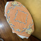 Vintage Orange Floral Square Table Cloth