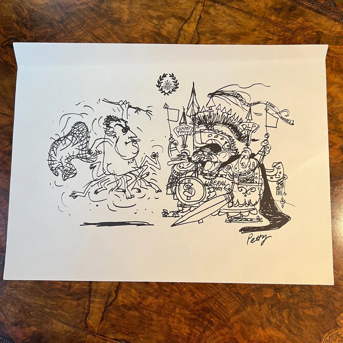 A Portfolio Of Petty: The work Of Bruce Petty Political Cartoonist 129/1000