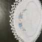 Vintage Pair Embroidery Lace Doily