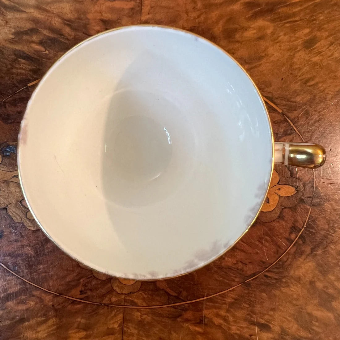 Paragon Green Gold Tea Cup Trio