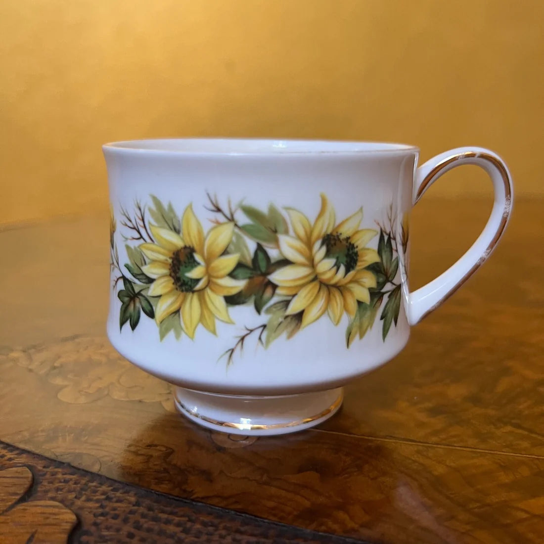 Vintage Paragon Sunflower Tea Cup & Saucer