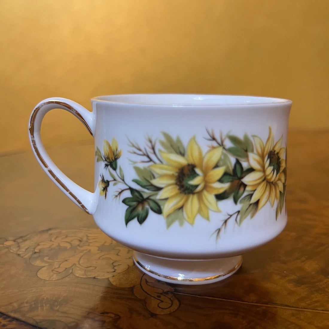 Vintage Paragon Sunflower Tea Cup & Saucer