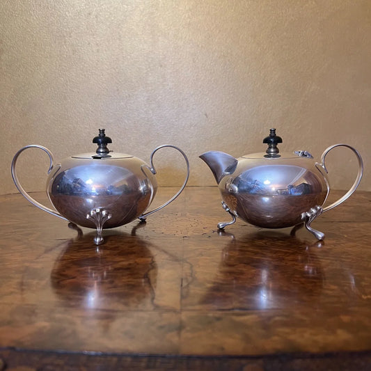 Paramount Silver Plate Sugar Bowl and Milk Jug Set