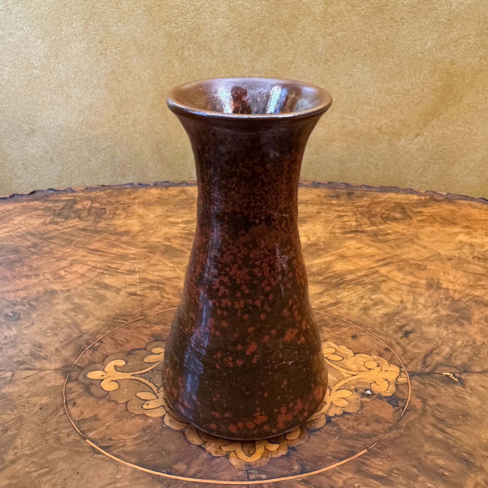 Peach Coloured Pottery Vase 