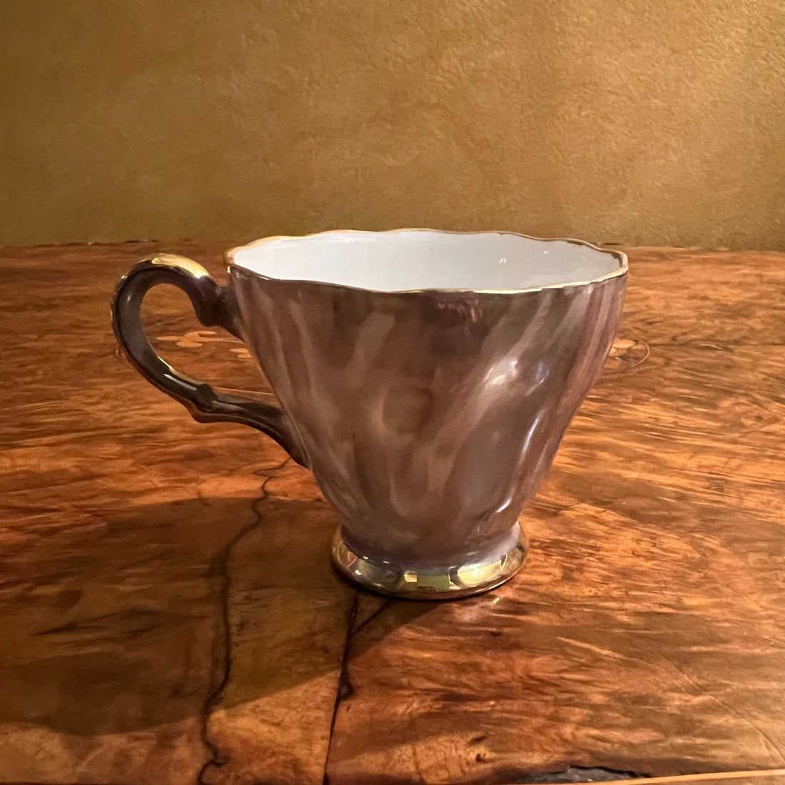 Vintage Pearl Demitasse Coffee Cup & Saucer