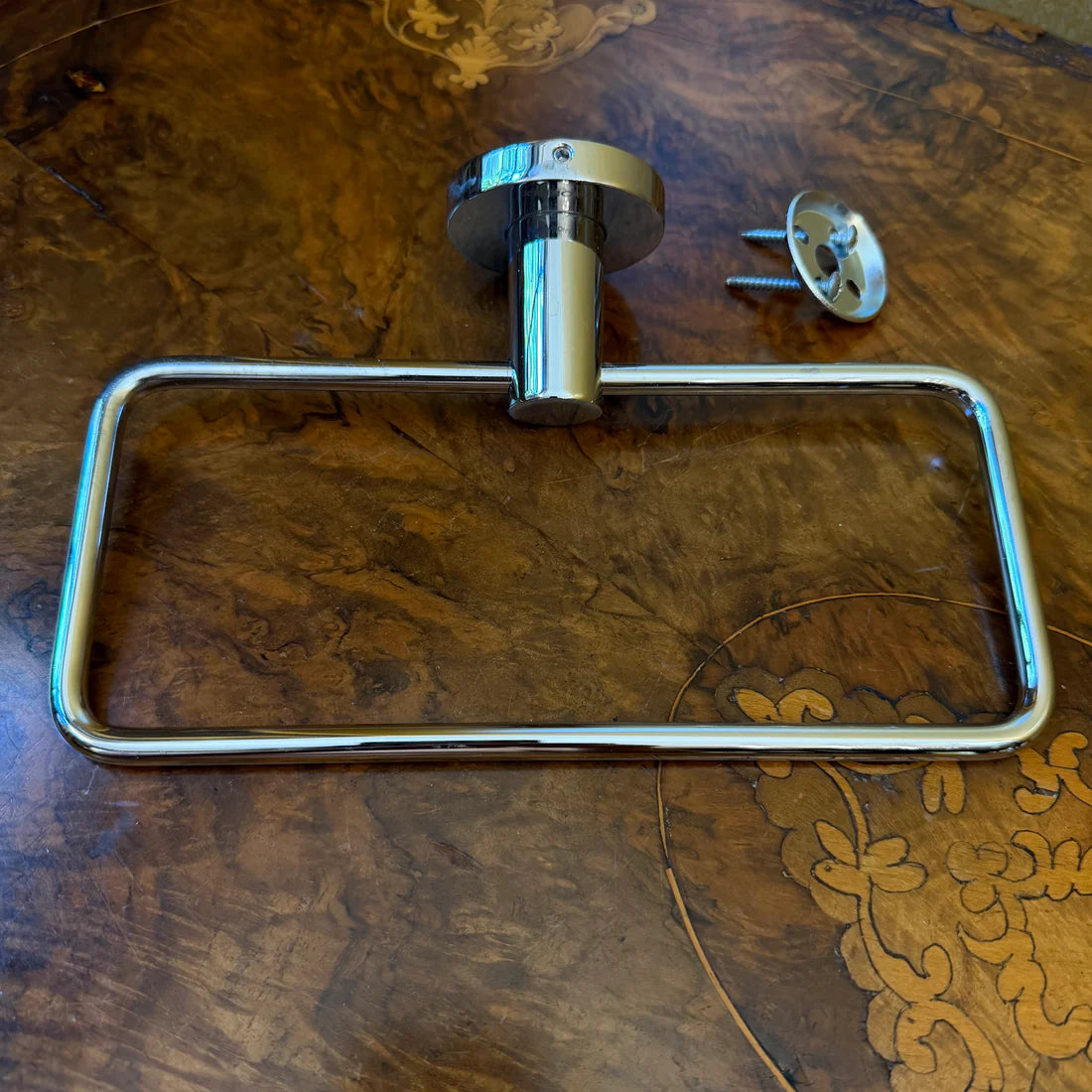 Small Rectangular Hand Towel Rack Phoenix Silver Rectangle Hand Towel Rack – Antiques Yeah