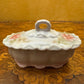 Pink Floral Hand-Painted Small Trinket Box 