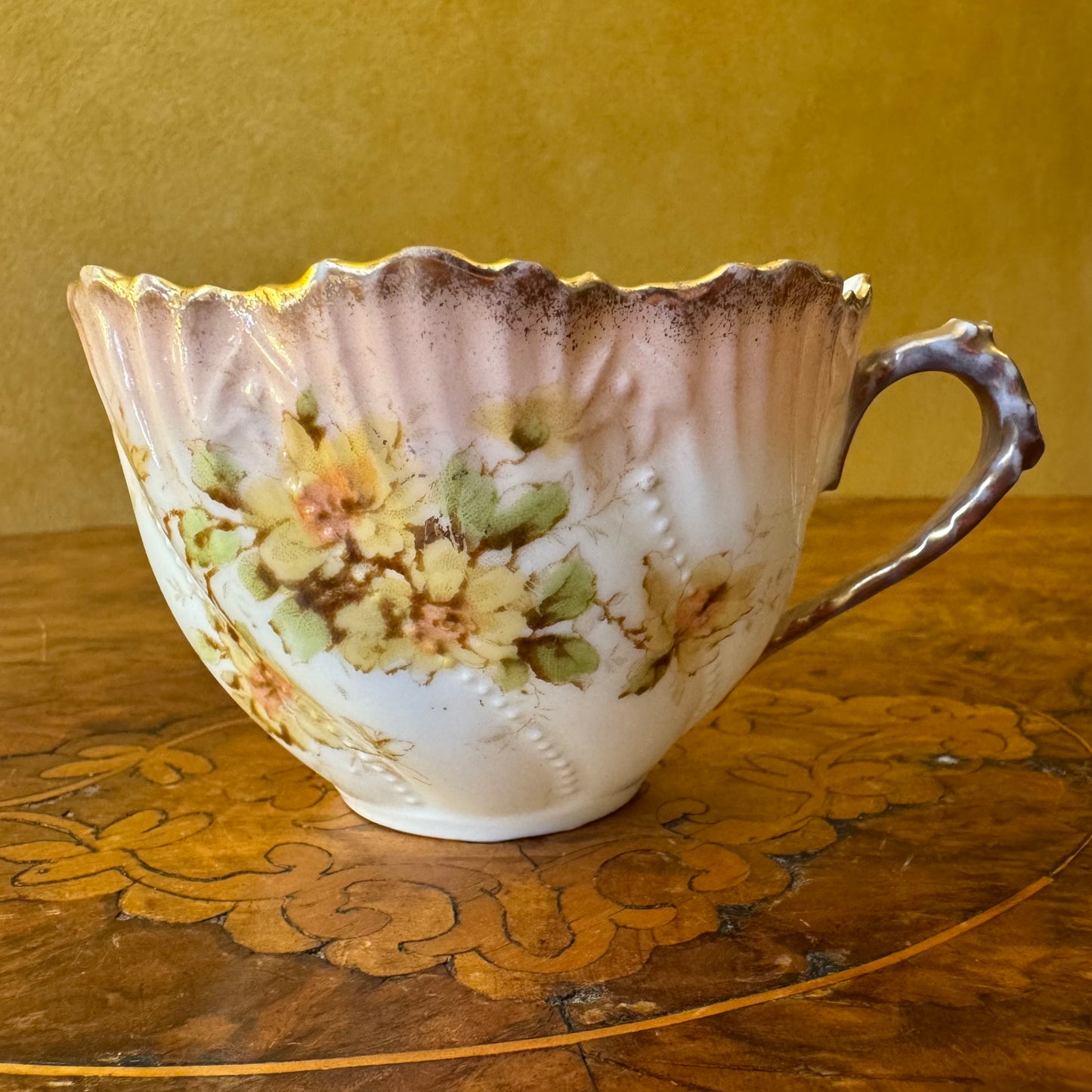 Pink Floral Tea Cup 