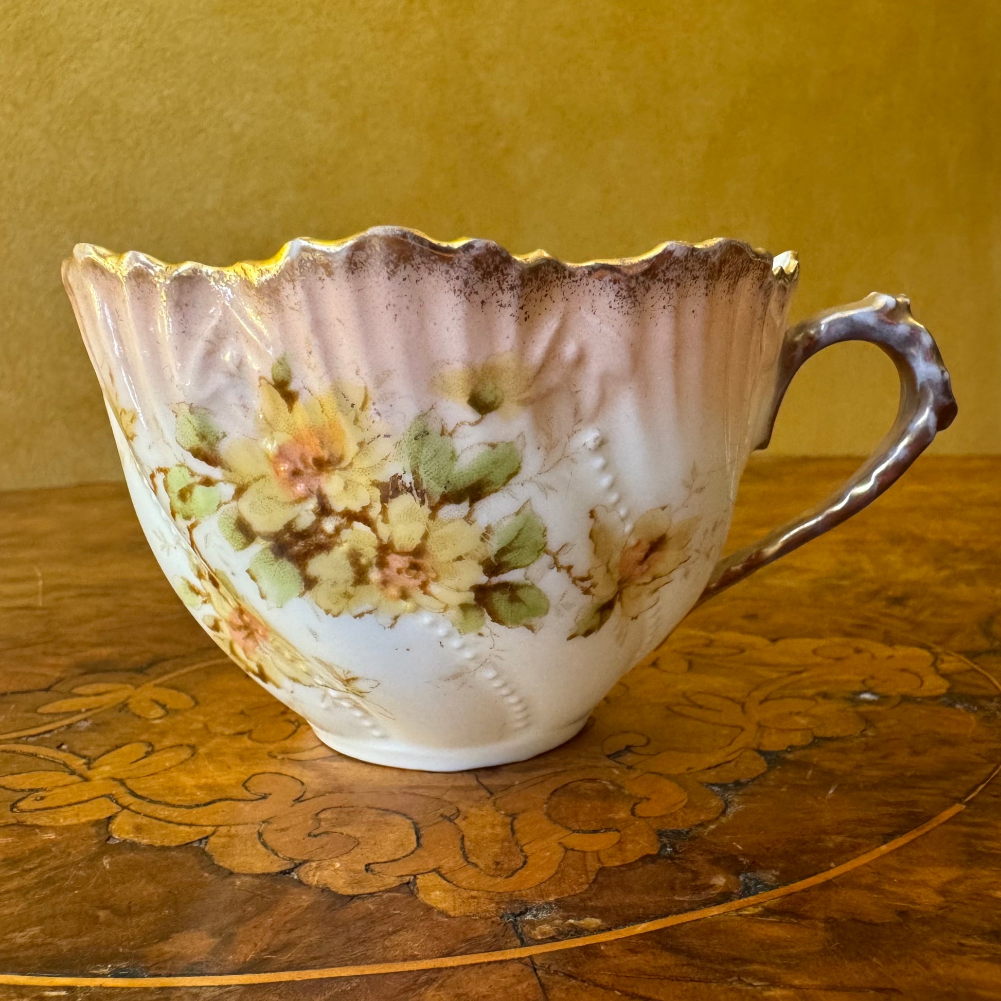 Pink Floral Tea Cup 