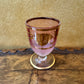 Pink Glass Gold Floral Shot Glasses 