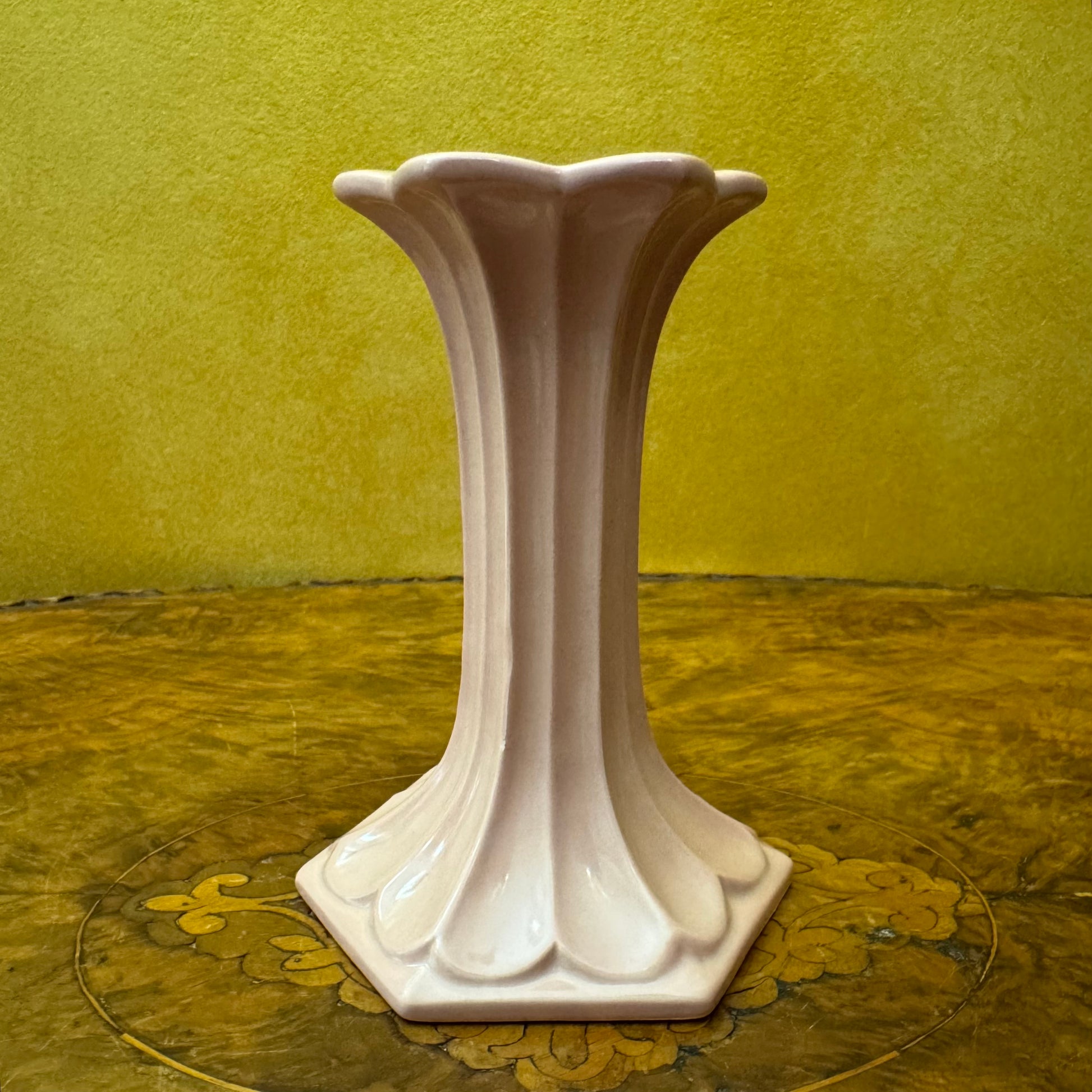 Pink Porcelain Candle Holders 