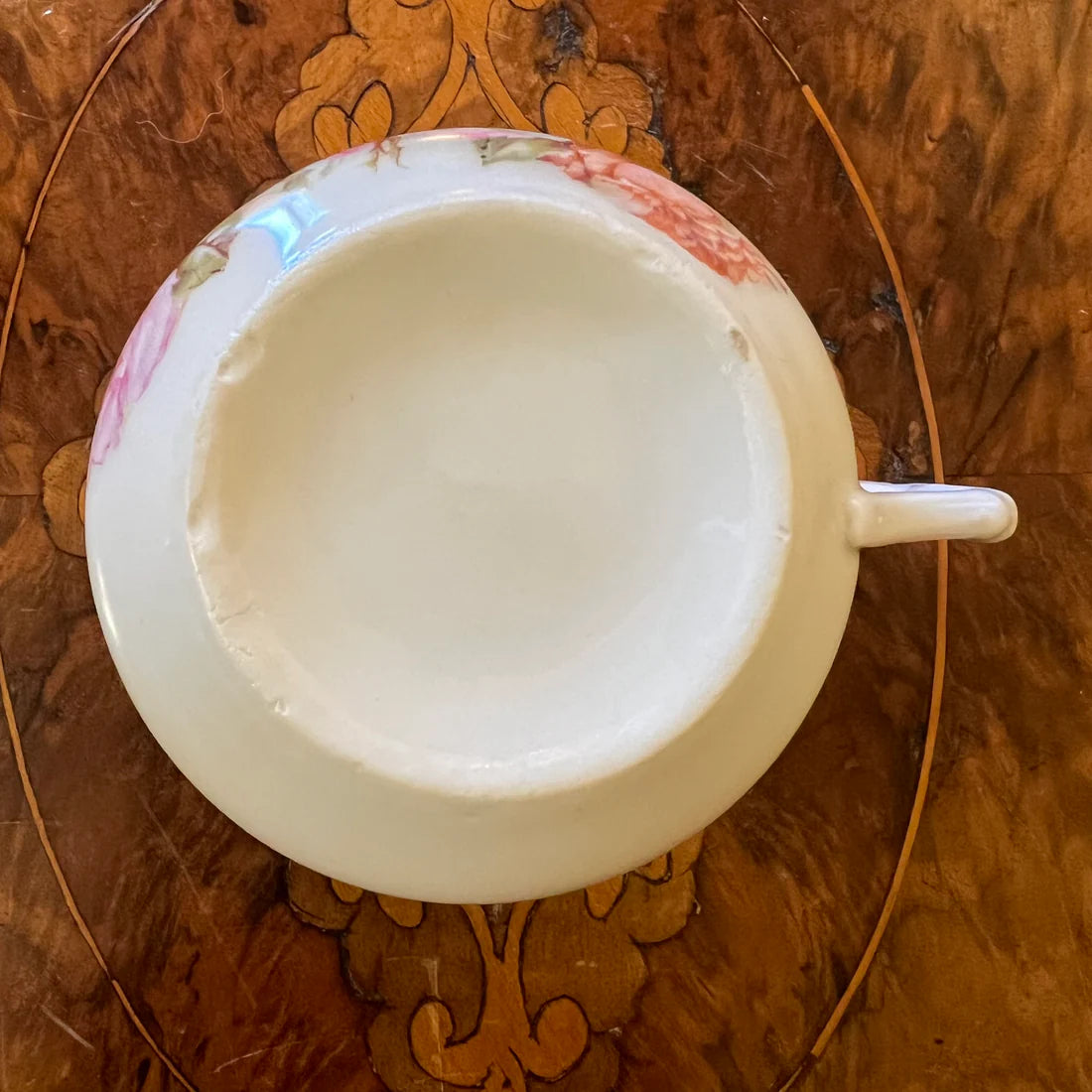 Vintage Pink Rose Tea Cup
