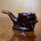 Antique 1920s Clown Pipe Shaped Ashtray