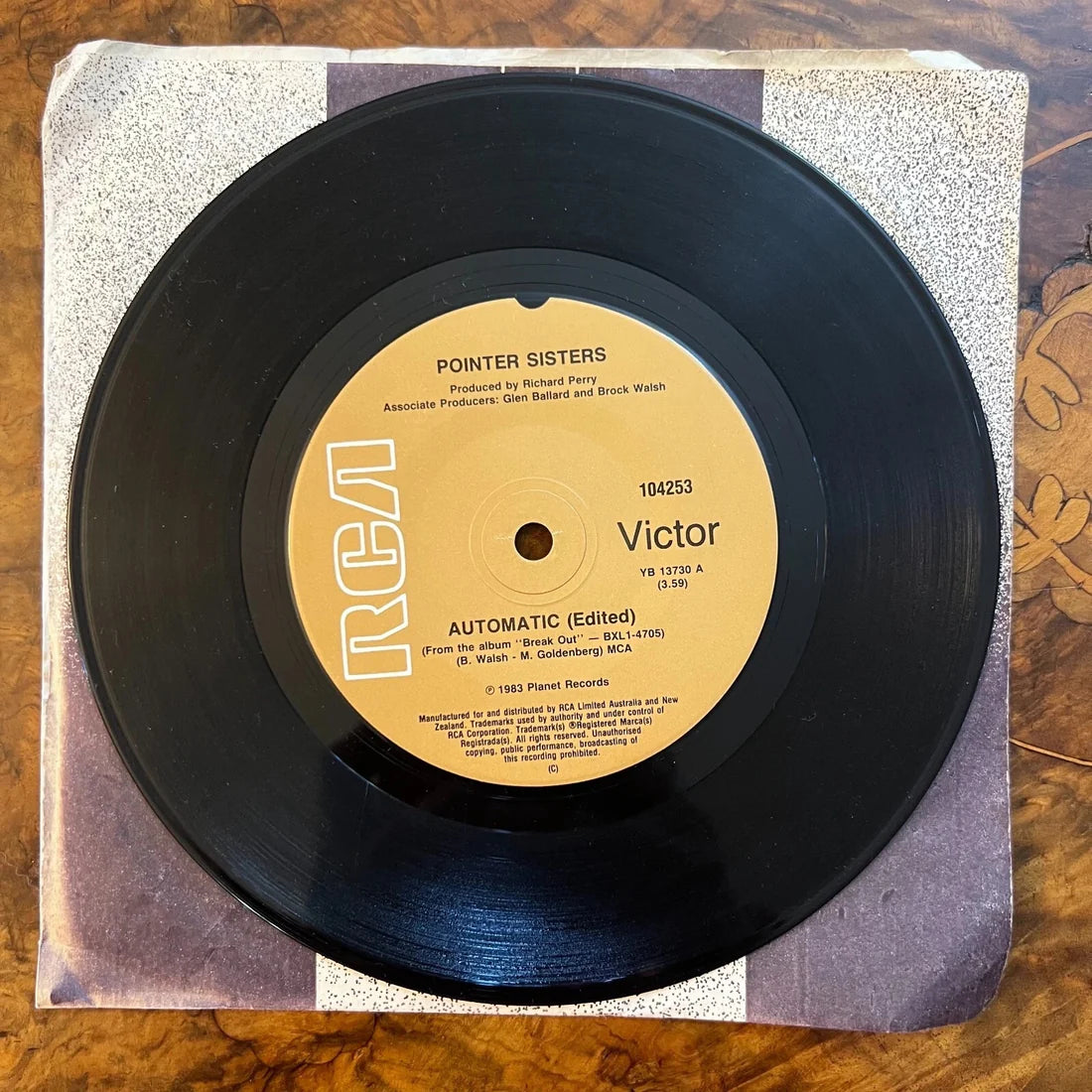 Pointers Sisters Automatic/ Nightline Record