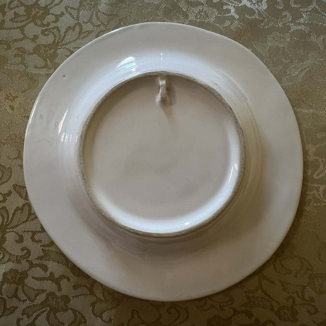 Vintage Porcelain Floral Print Dish