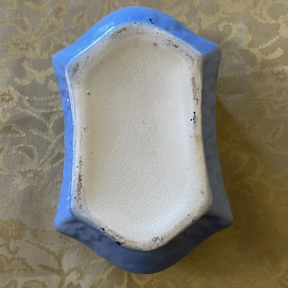 Vintage Blue Porcelain Trinket Dish