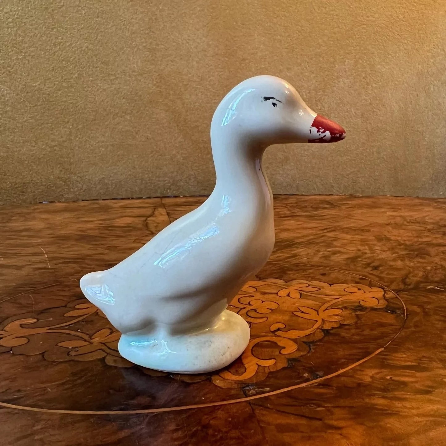 Vintage Porcelain Duck Figurine