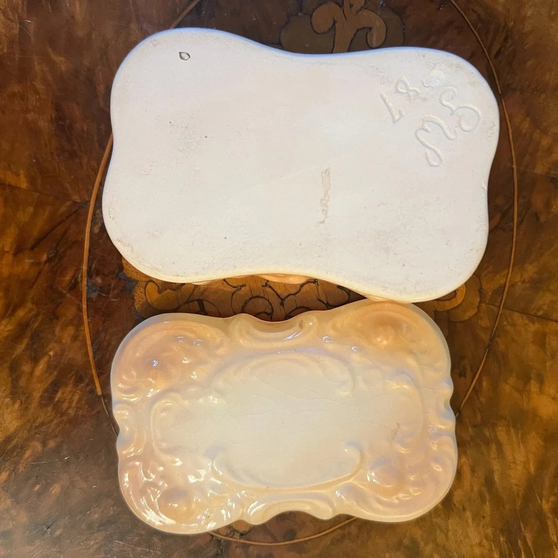 Vintage Porcelain Trinket Jar Box