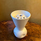 White Vase With Flower Frog