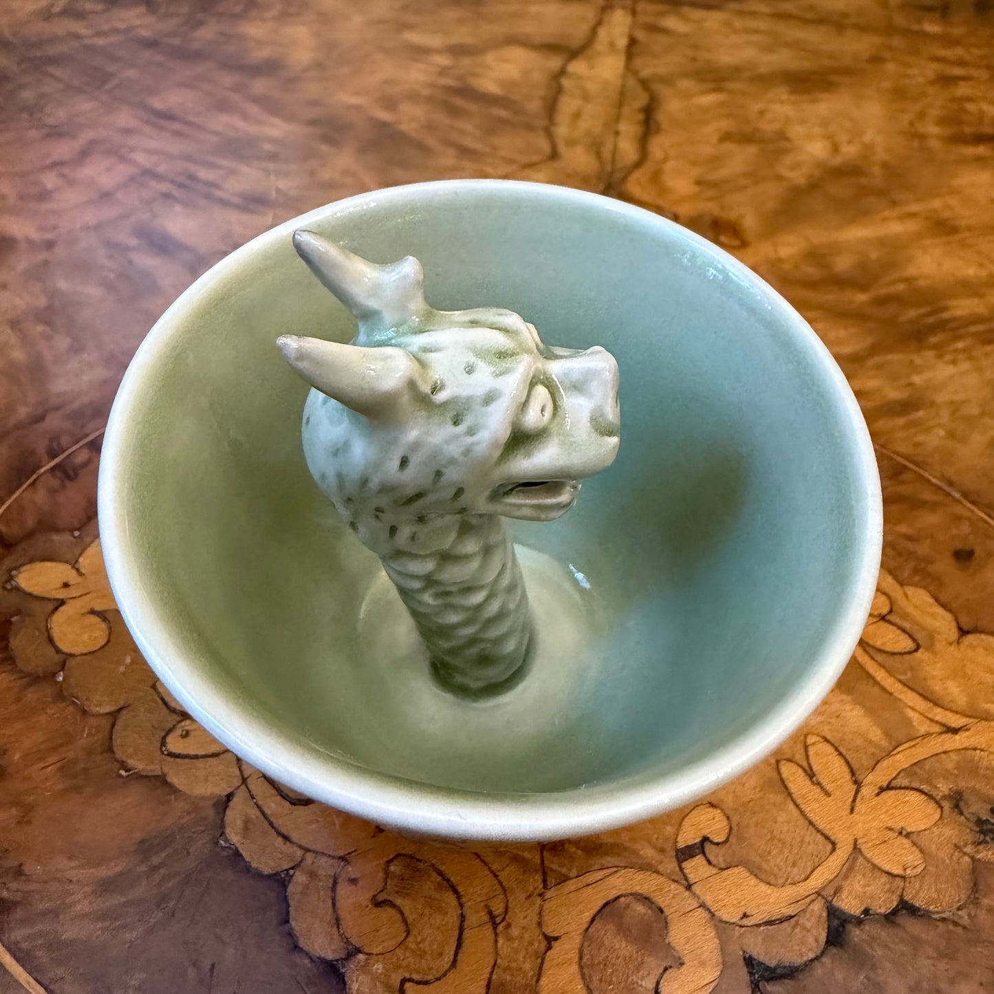 Porcelain Yao State Kiln Stereoscopic Dragon Cup